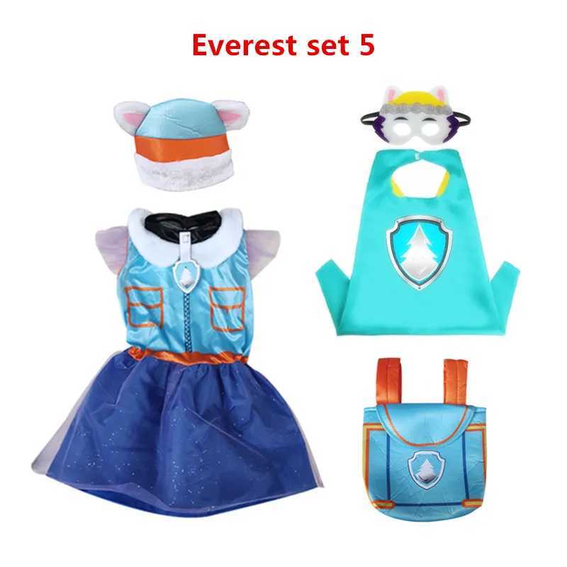 Kids Children Everest Purple Dress Cosplay Costume Carnival Birthday Party Clothing W250117