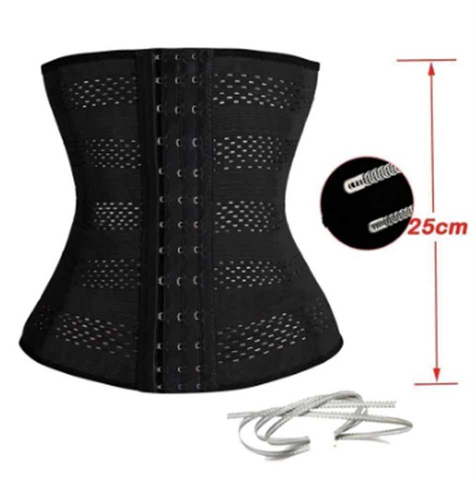 Womens Latex Waist Trainer Body Shaper with Zipper Cincher Corset Top Slimming Belt Fitness Sheath Shapewear Plus Size XXL W250120