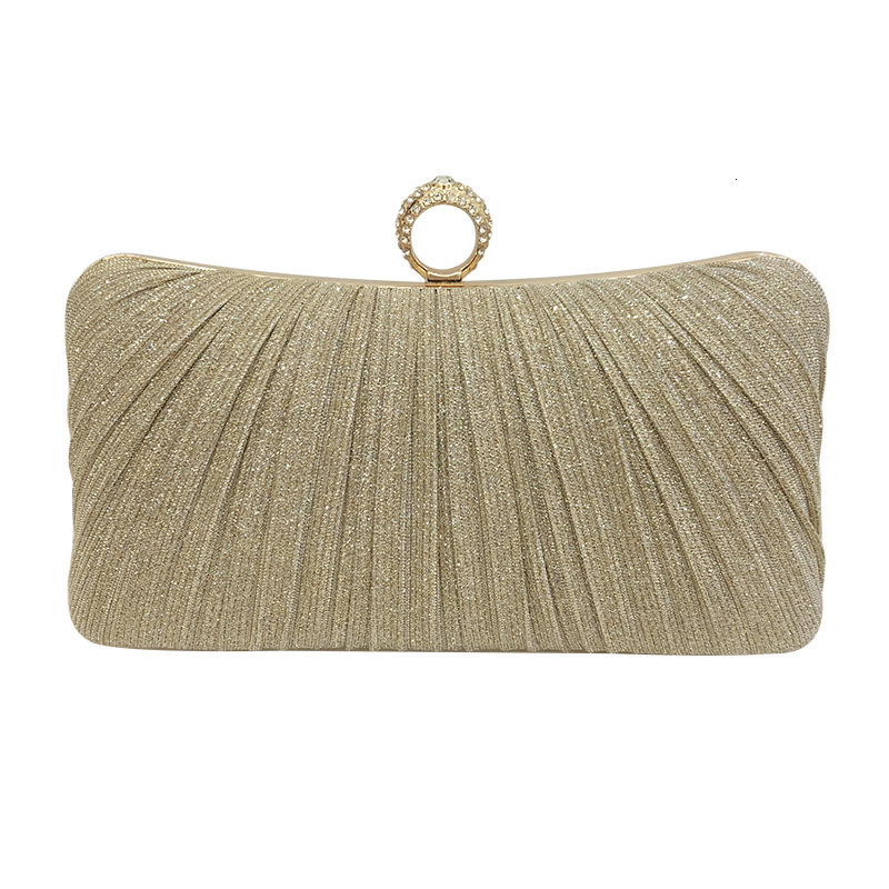 Folded Handheld Evening New Chinese Style Banquet Women's Oblique Cross Hundred Pleated Dress Qipao Bag