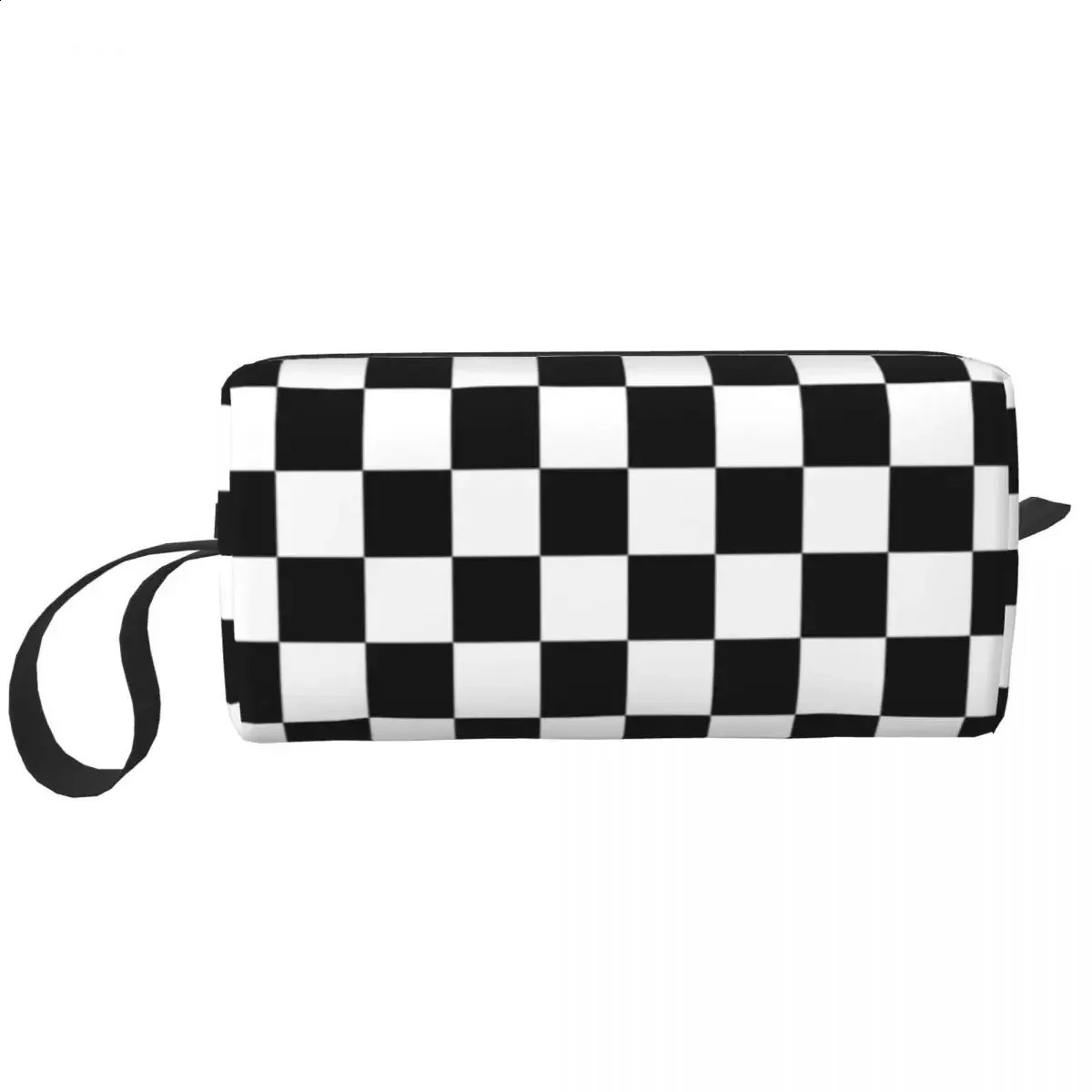 Ska Checkerboard Cosmetic Bag Women Kawaii Large Capacity Reggae Music Makeup Case Beauty Storage Toiletry Bags 250120