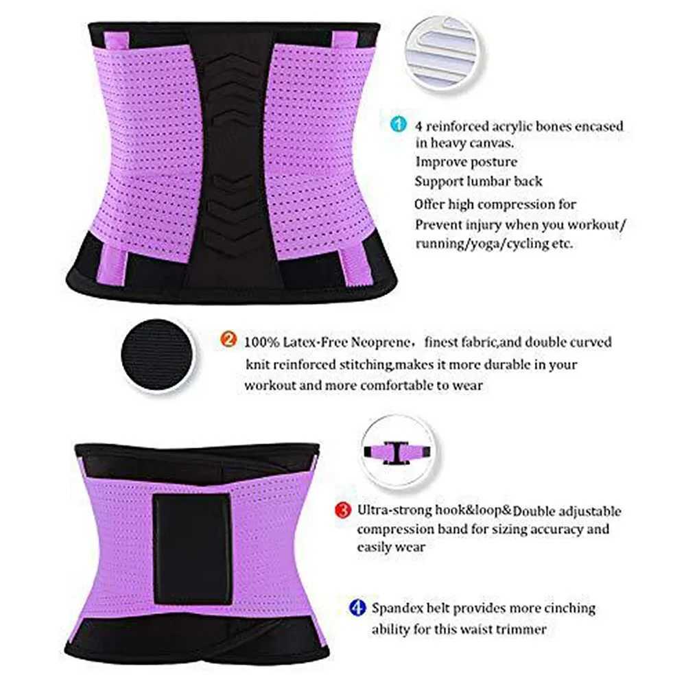 Trainer Waist Shapewear Womens Corset Belts Sweat Tummy Control Slimming Girdle Workout Waist Trainer Gym Body Shaper Corset W250120
