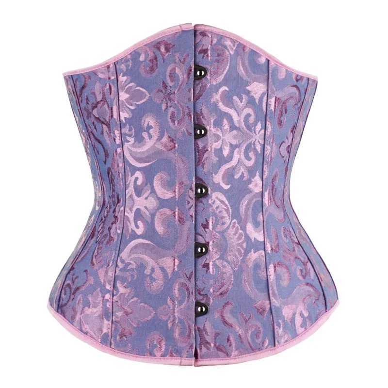 Underbust Corset Floral Push Up Boned Bustier Gothic Corset For Women Front Busk Gorset Corset Sexy Women Gothic Corset W250120