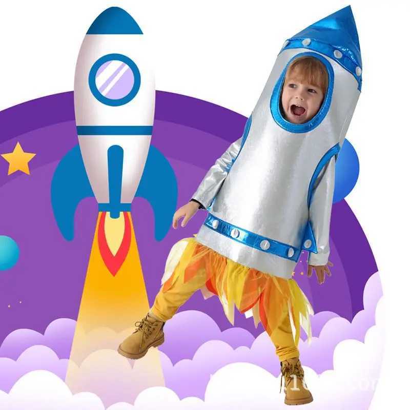 Order Unisex Kids Children Boys Girls Rocket Rocketship Costume Spaceship Space Shuttle Cosplay Sponge Suit W250117