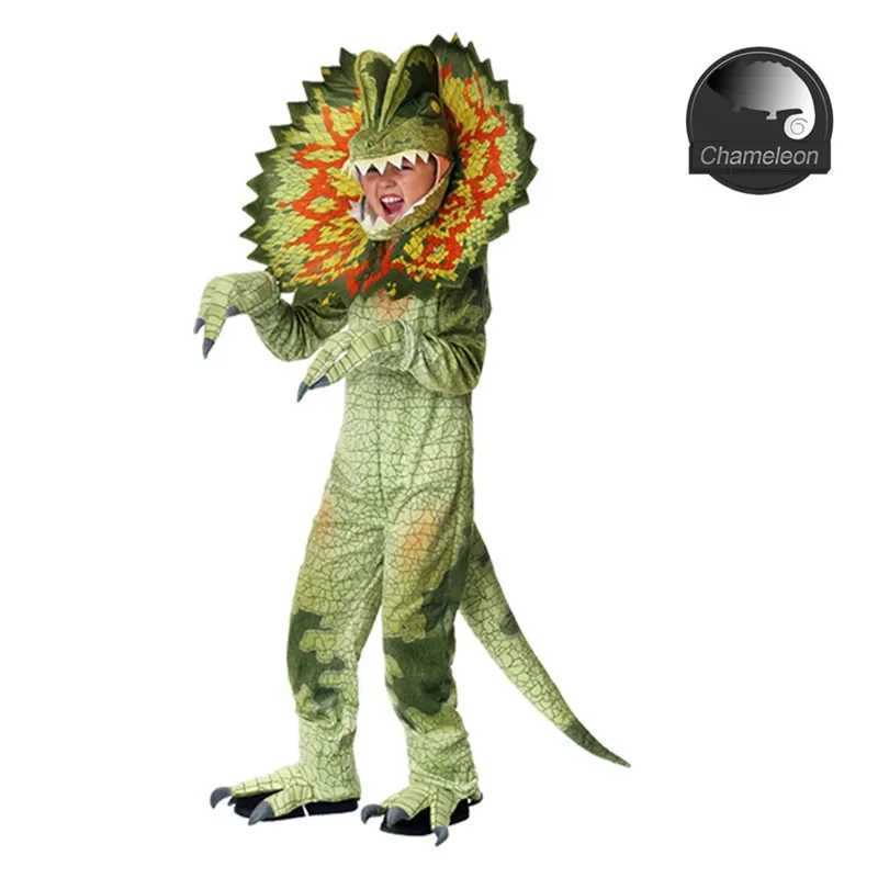 2024 Childrens Dinosaur Costumes World Tyrannosaurus Cosplay Jumpsuits Stage Party Cos Suits Halloween For Kids Christmas W250117