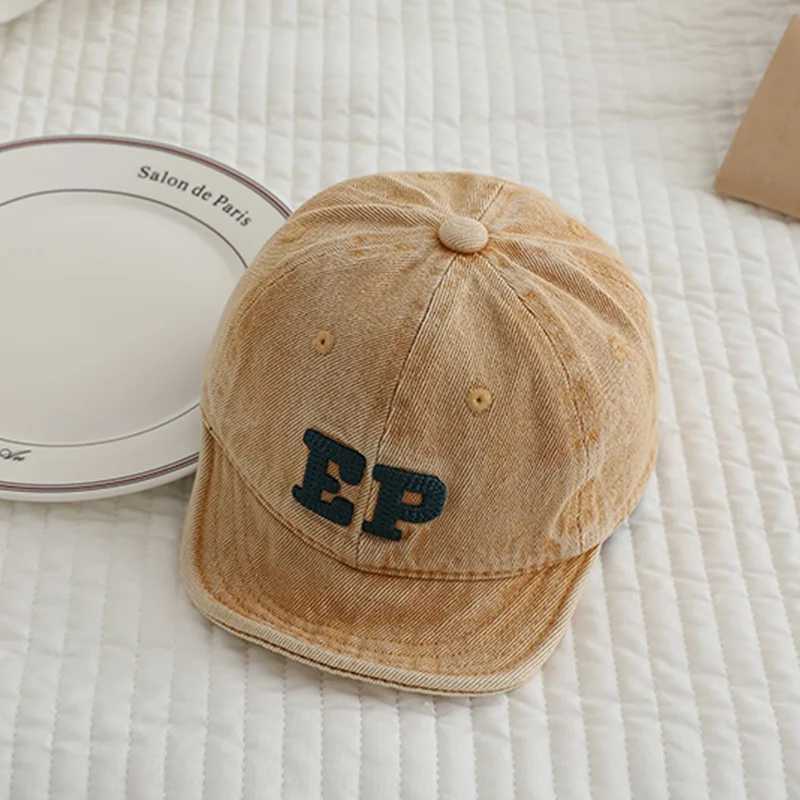 Spring Autumn Baby Hat Retro Letters Embroidery Toddler Baseball Caps Fashion Newborn Casual Sun Hats Baby Girl Boy Peaked Cap M250121
