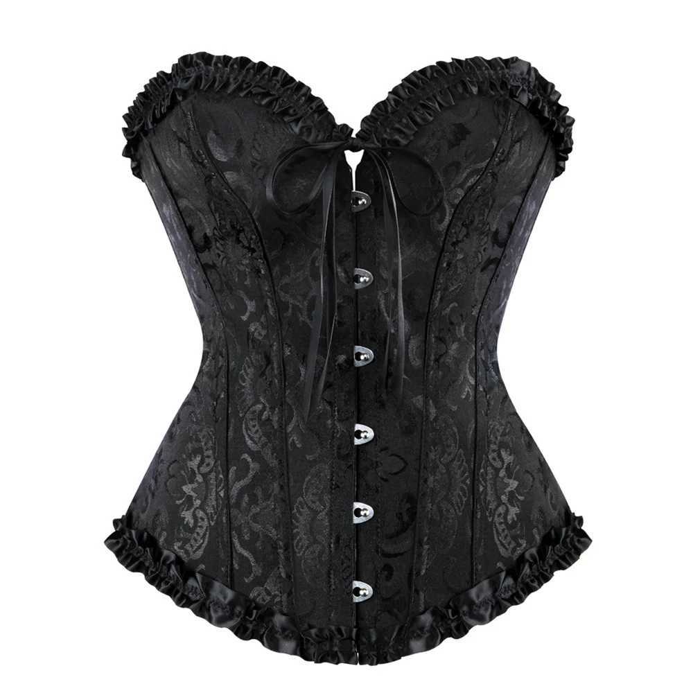 Womens Vintage Overbust Corset Tops Gothic Victorian Lace-up Boned Bustier Shapewear Slimming Waist Shaping Corset W250120