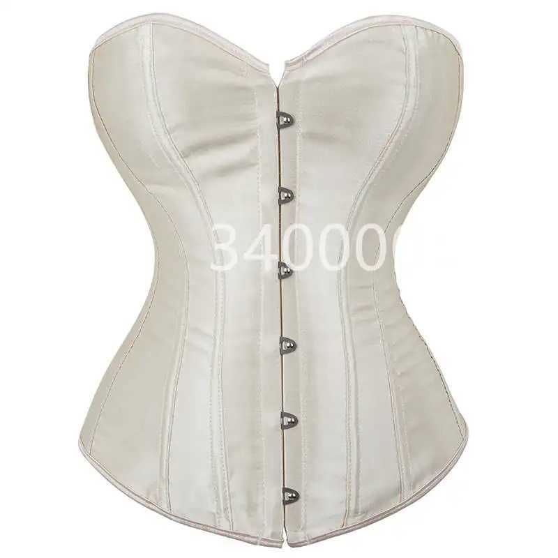 Caudatus Black Corset Top Plus Size Bustiers Overbust Satin Sexy Costume Corset Brocade Vintage Style Bridal Corset Women W250120