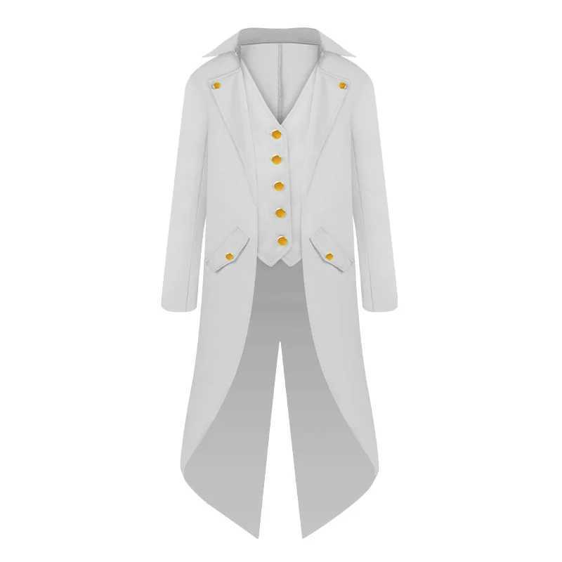 Kids Medieval Victorian Costume Tuxedo Gentlema Tailcoat Gothic Steampunk Trench Coat Frock Outfit Overcoat Uniform For Boy W250117