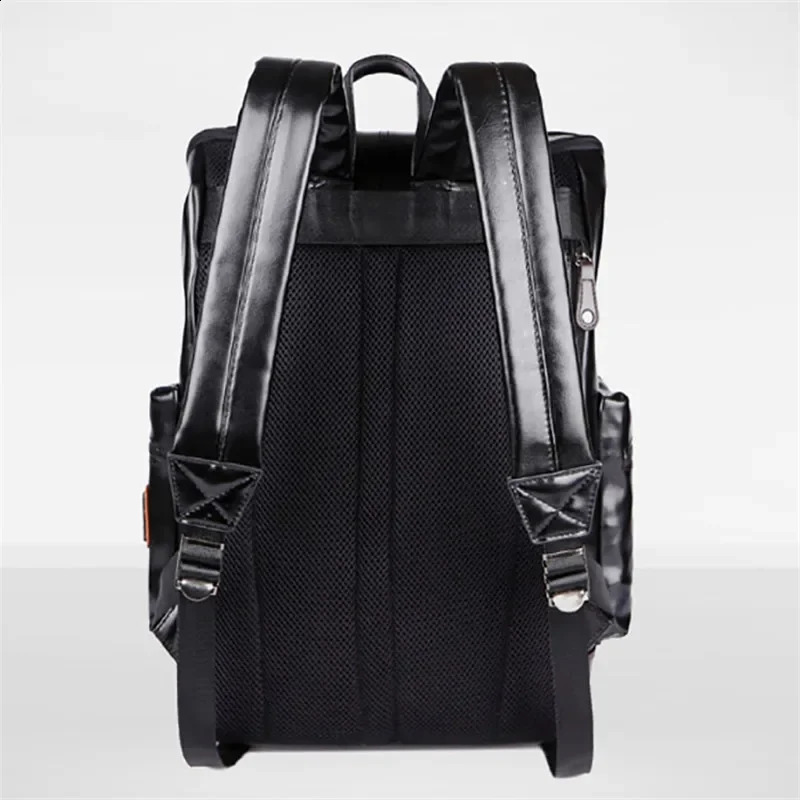 Pu Leather Backpacks Fashion Vintage Notebook Laptop Backpack Male Large Capacity Backpacks for Men and Women Casual Bags 250122
