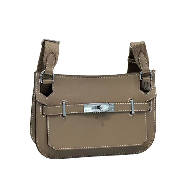 2025 Korean version new top layer cowhide gypsy niversal women's bag, single shoulder crossbody fashionable men's bag