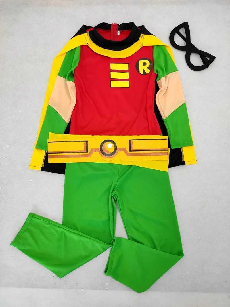 Robin Movie Character Halloween Cosplay Costume Muscle Jumpsuits Bodysuit Children CHIRISTMAS Super Hero CLOTHES W250117