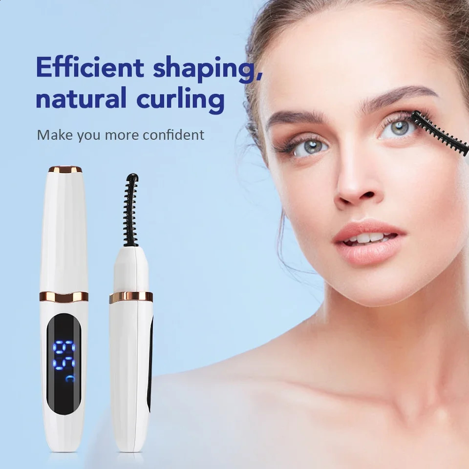 Electric Eyelash Curler Fast Heating Long Lasting Natural Comb Professional Portable Heated Curling Brush 250115