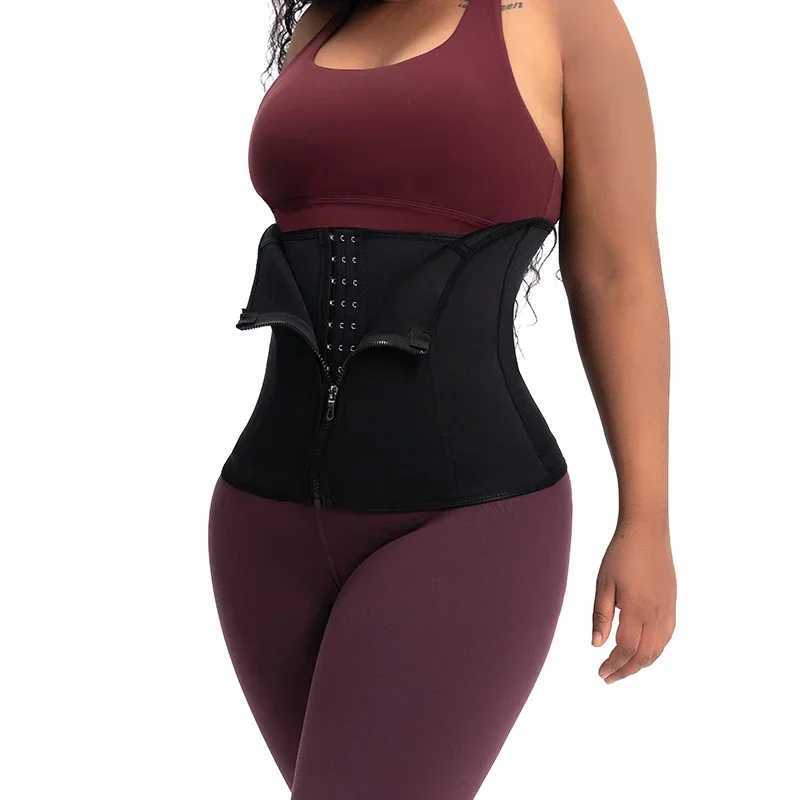 Womens Waist Trainer Body Shaper Gym Fat Burning Sauna Sweat Belts Weight Loss Corset Shapewear Flat Belly Slimming Tummy Sheath W250120