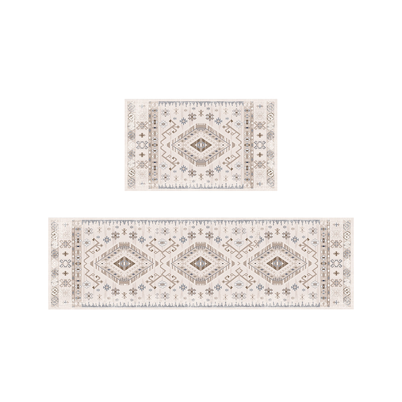 Long Strip Floor Mat Amazon Kitchen Floor Mat Tpr Washed Bottom Carpet Thick Non-slip Dove Velvet Foot Mat