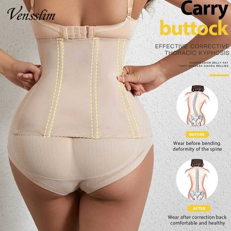 Vensslim S-6XL Plus Size Waist Trainer Corset Women Body Shaper Slimming Belt Tummy Control Hooks Wrap Belly Compression Strap W250120