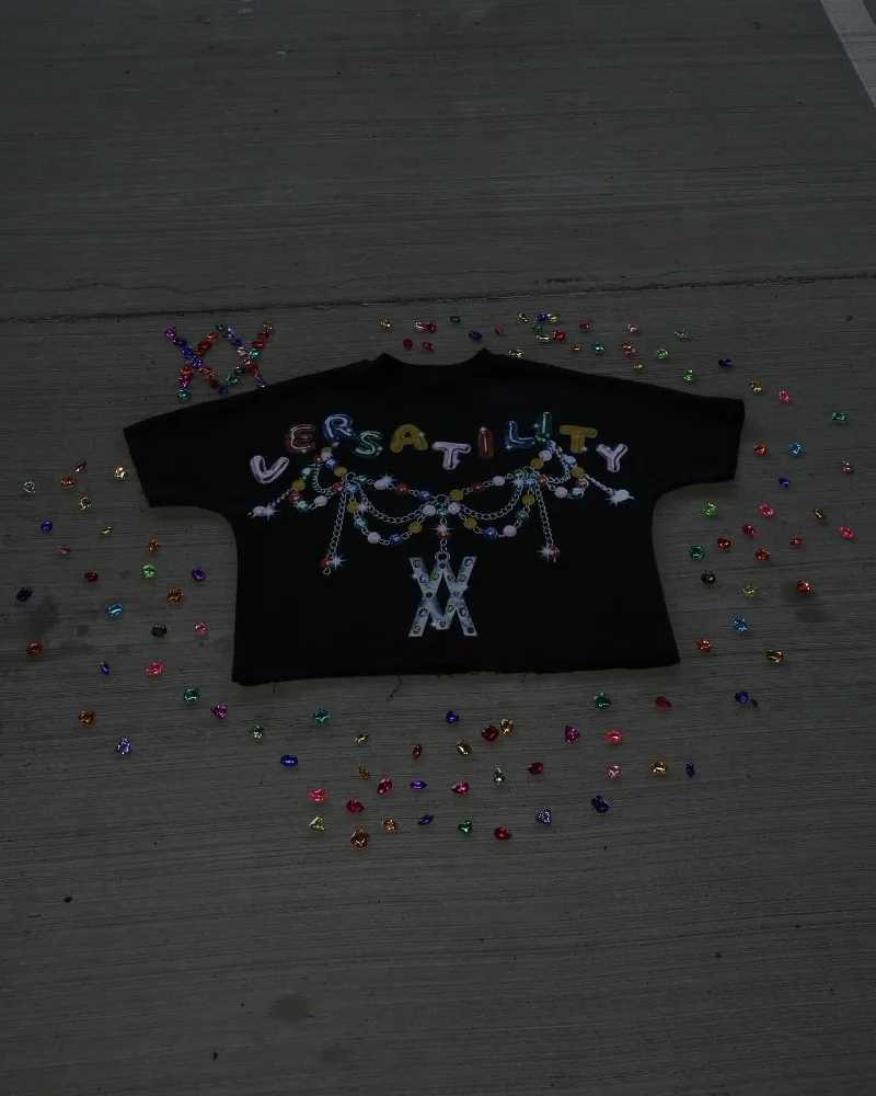 Y2k Street retro design sense letter print short-sleeved T-shirt men new Gothic Harajuku fashion casual oversized shirt top W250117