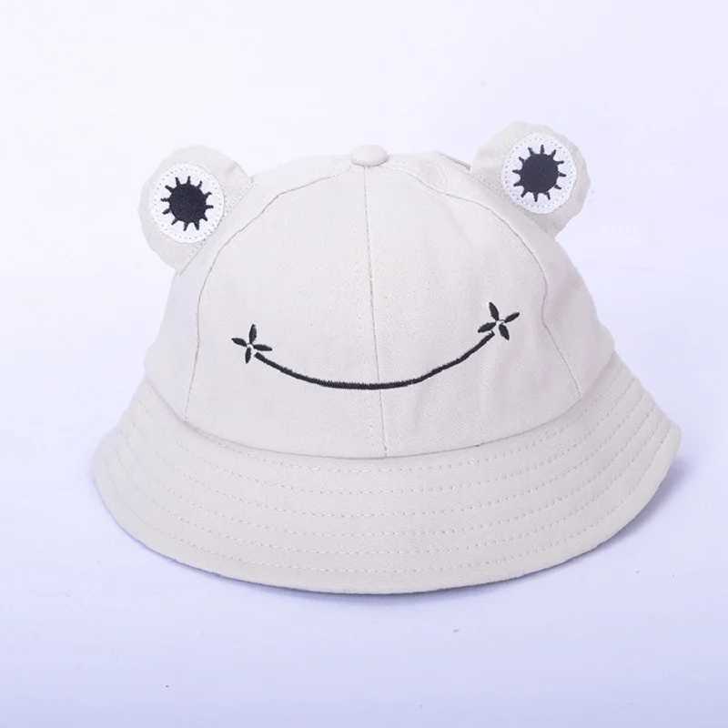 Child-Parents Frog Bucket Hat For Women Summer Autumn Plain Female Panama Outdoor Hiking Beach Fishing Sunscreen Man Kids Cap M250121