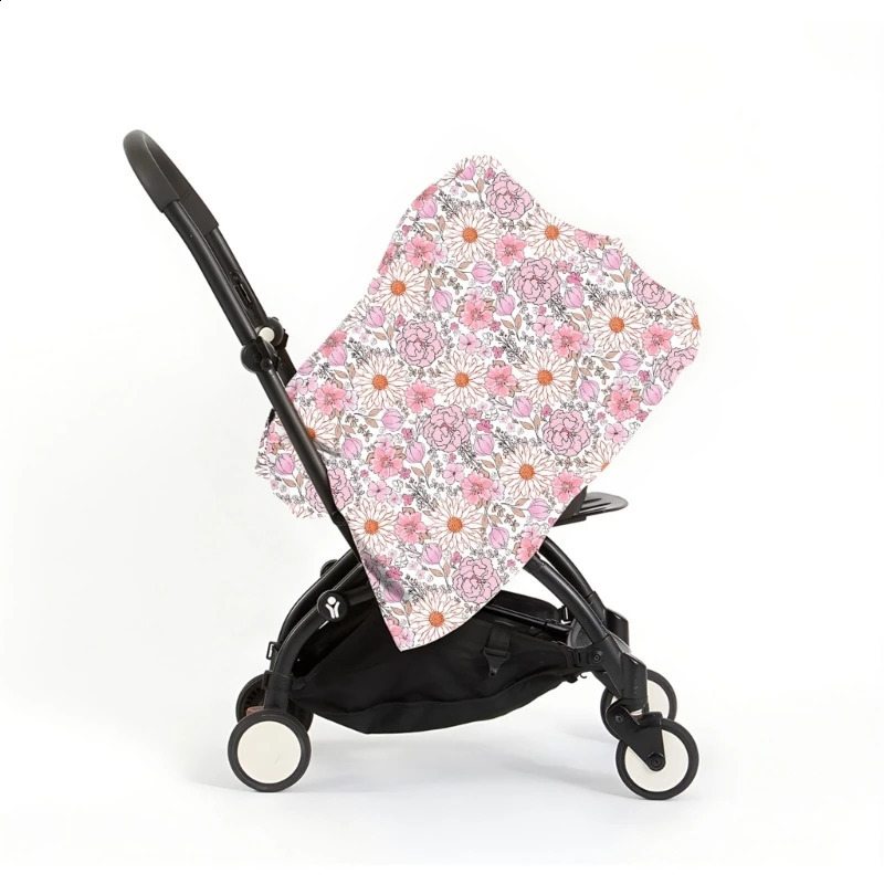 Baby Nursing Cover Breathable Breastfeeding Cover Baby Feeding Blanket Privacy Apron with Printed Pattern Stroller Cover 250120