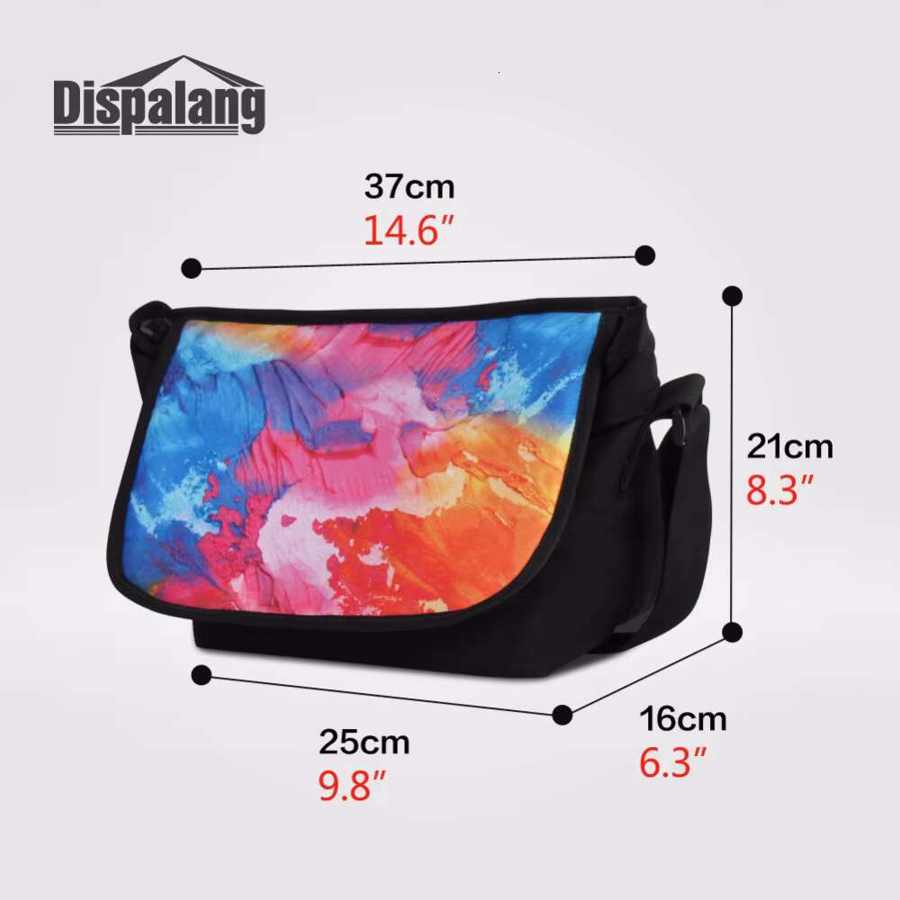 Dispalang Cool Gun Bullet 3D Prints Shoulder For Women Handbag Designer Crossbody Bags Flap Canvas Messenger Bag