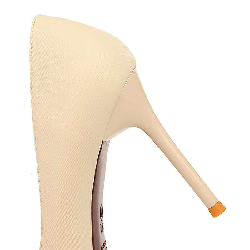 Designer Women 9.5cm Fetish High Wedding Nude Pumps Sexy Lady Replica Metal Chain Stiletto Heels Fashion Prom Shoes