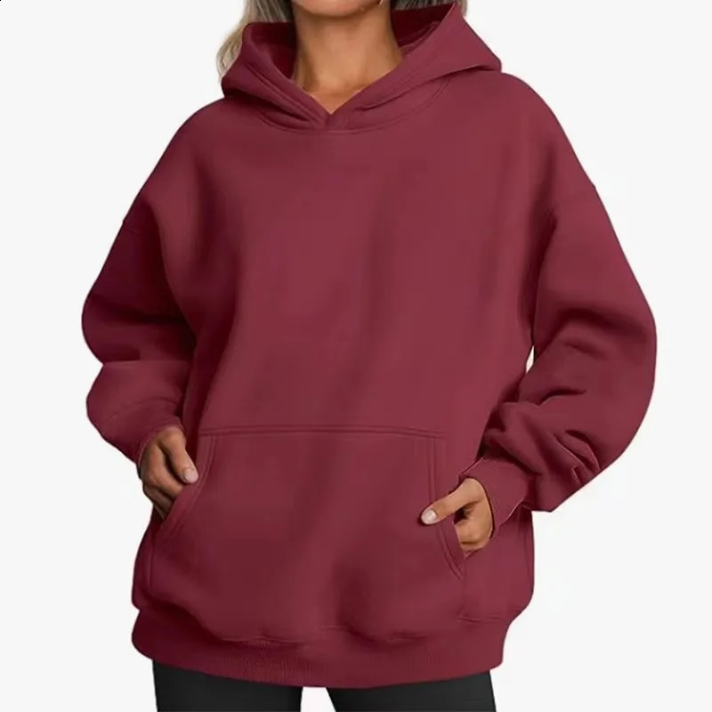 SpringFall Mens and womens plain blackgrey hooded sweatshirts Street wear Running Casual loose hoodie pullovers 250110
