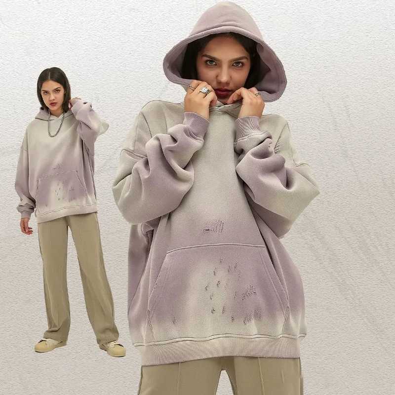 Y2K Gothic Harajuku Style New Fashion Solid Color Hoodie Women Hip Hop Popular Streetwear Vintage Casual Couple Sports Sweater W250117