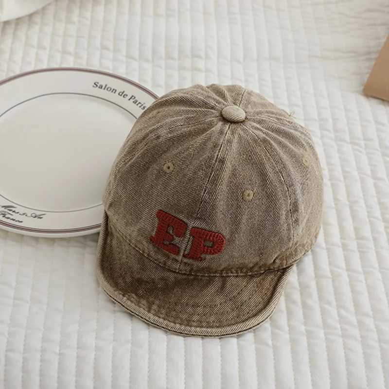Spring Autumn Baby Hat Retro Letters Embroidery Toddler Baseball Caps Fashion Newborn Casual Sun Hats Baby Girl Boy Peaked Cap M250121