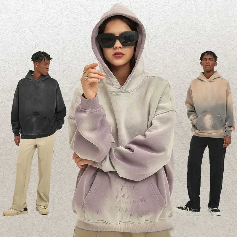 Y2K Gothic Harajuku Style New Fashion Solid Color Hoodie Women Hip Hop Popular Streetwear Vintage Casual Couple Sports Sweater W250117