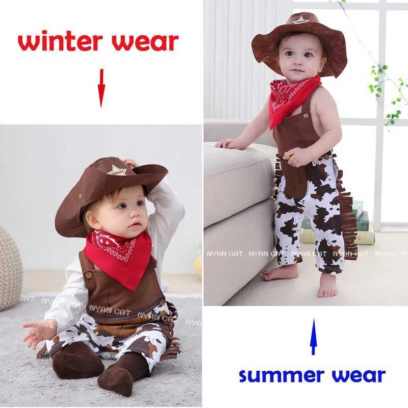 Order Cowboy Cow Boy Costume Rompers for Baby Boys Toddler Infant Halloween Christmas Birthday Party Cosplay Fancy Dress W250117