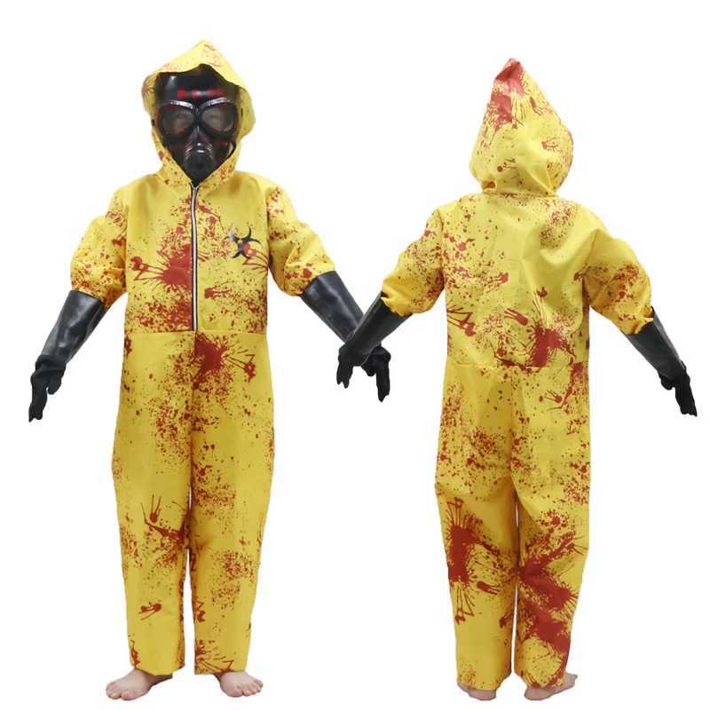Infect Child Zombie Resident Biochemical Protective Clothing Costume Evil Purim Boy Girl Radiation Protection Jumpsuit Outfit W250117