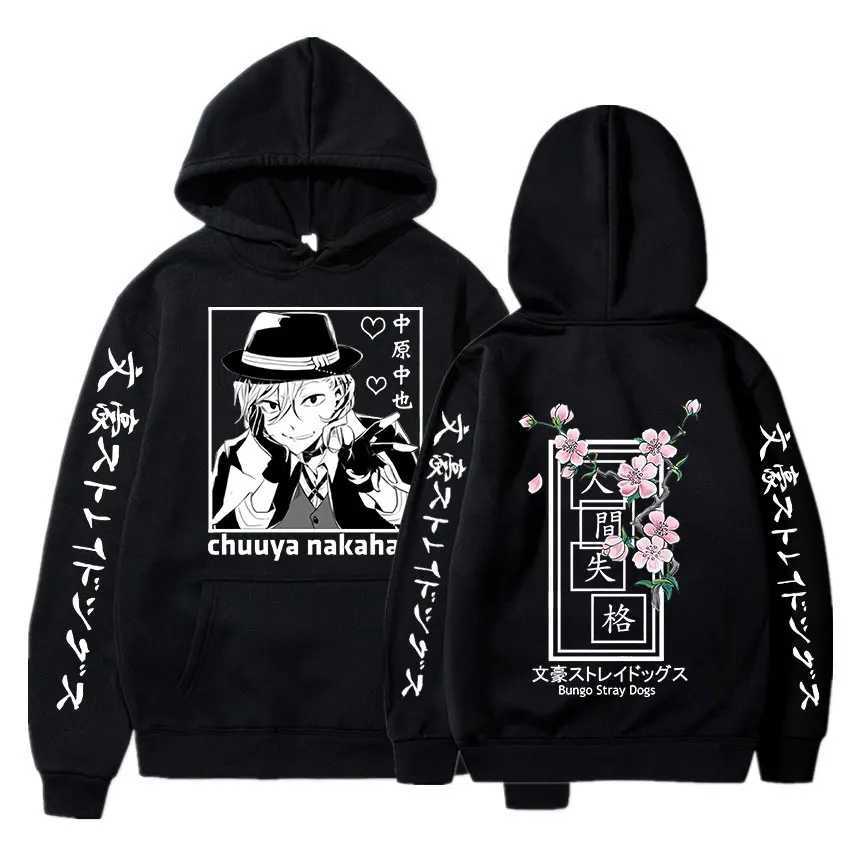 Harajuku Anime Bungo Stray Dogs Nakahara Chuuya Hoodies For Men Women Oversized Hoodies Harajuku Y2k Streetwear Sweatshirt W250117