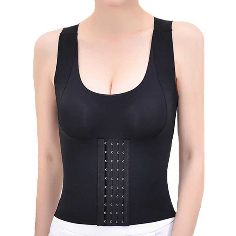 CXZD Women Shapewear Padded Tummy Control Tank Top Corset Slimming Camisole Sheath Body Shaper Bra Posture Corrector Compression W250120