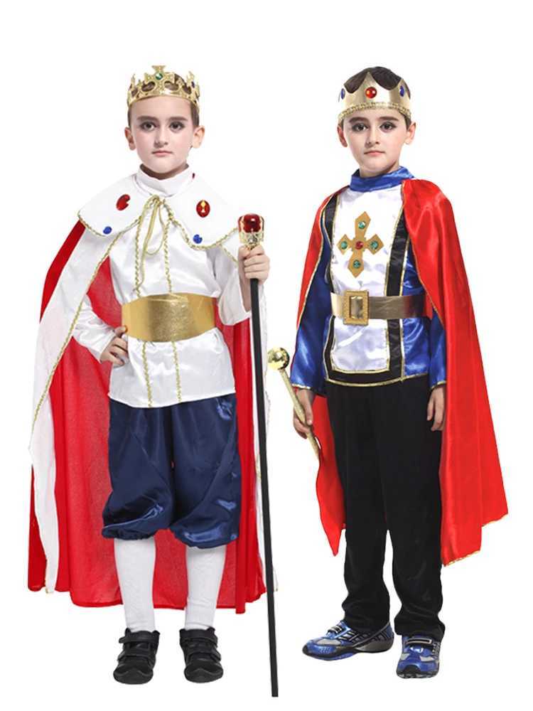 Boys Medieval Renaissance Prince Costume Arthur Cosplay Kids Child Halloween Party Tuesday Fancy Dress W250117
