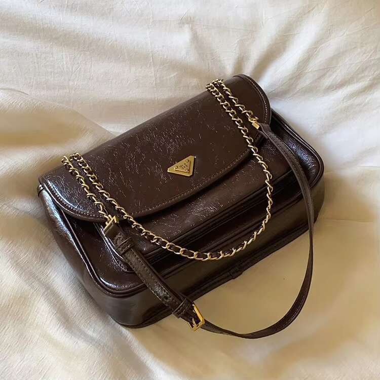 Fashion Women Bags Designer Crossbody Shoulder Retro British Style Chain