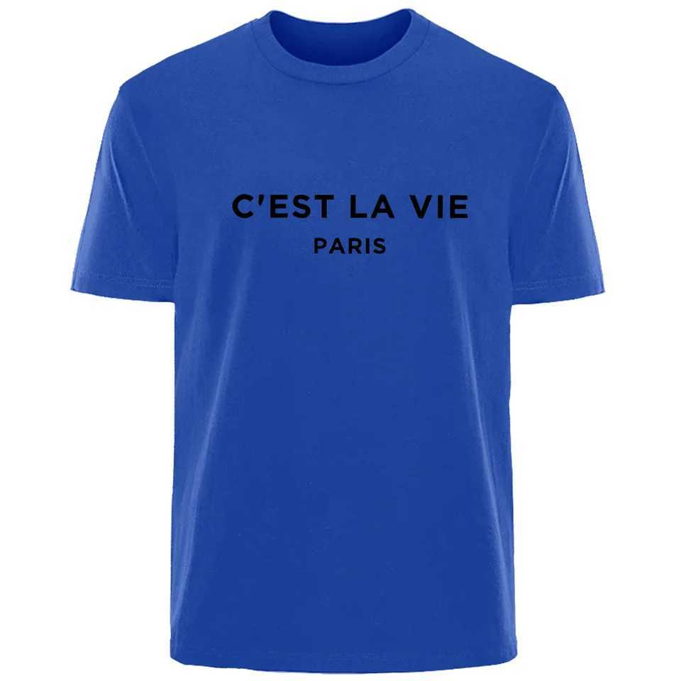 Creative Simple Letter Print High Quality Mens 00% Cotton Breathable Sweat Absorbent T-Shirt Casual Fashion Mens Street Wear W250117