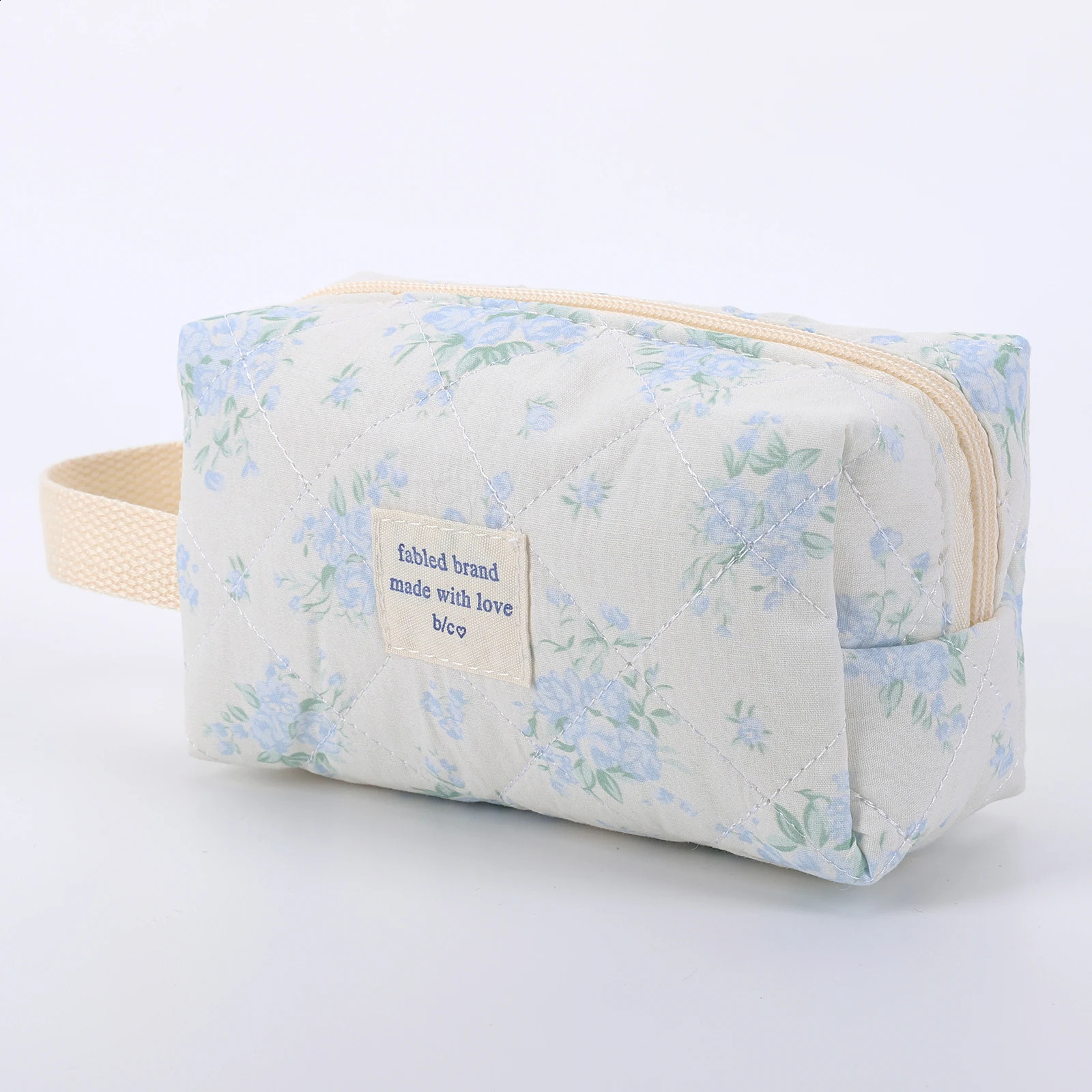 Women Large Travel Organizer Large Capacity Floral Quilted Checkered Makeup Bag Make Up Brush Bags Toiletry Zipper Storage Pouch 250120