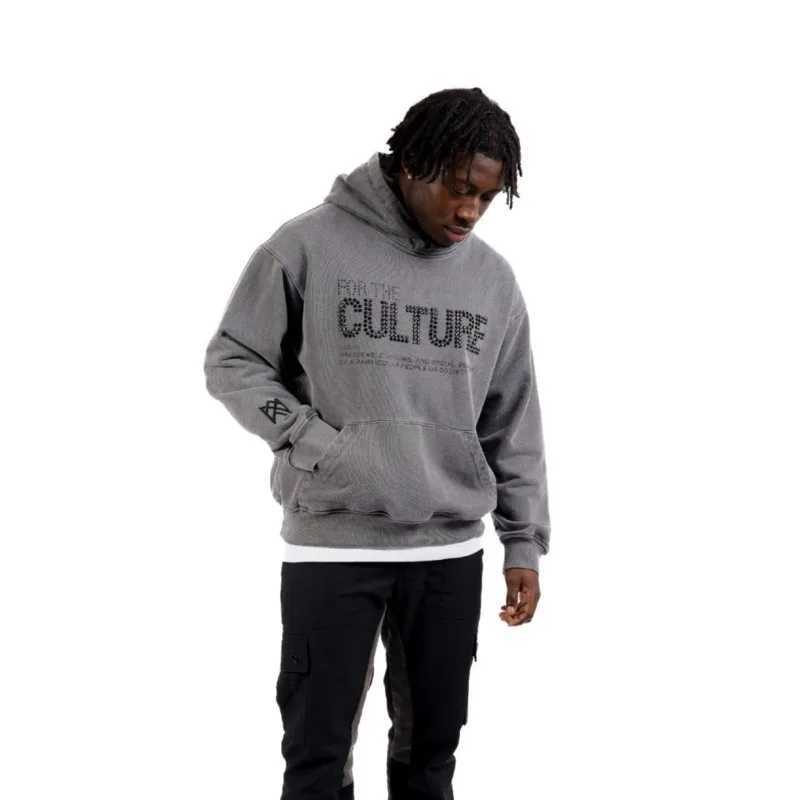 2024 Gothic Vintage Y2k Mens Hooded Diamond Print Design Hooded Sweatshirt American Style Couple Pullovers Casual Loose Tops W250117
