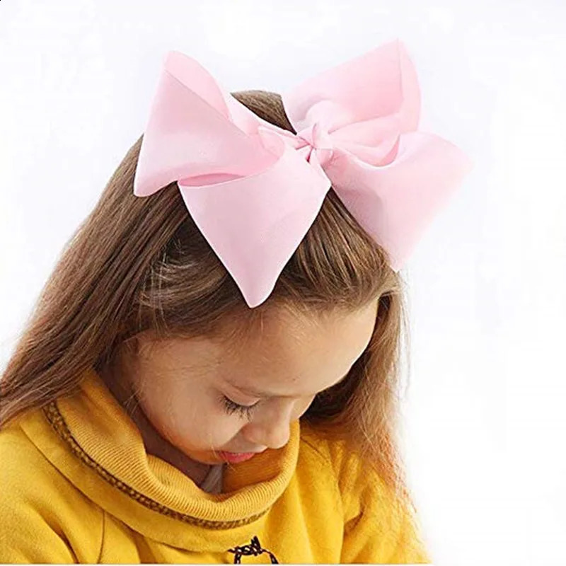 20Pcs 8 Hair Bows Clips Boutique Grosgrain Ribbon Big Large Bowknot Pinwheel Headbands For Baby Girls Teens Toddlers Kids 250120