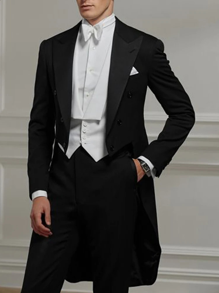 Mens Vest Wedding Lapel Single Breasted Two Pocket Slim Fit Sleeveless Jacket Male Waistcoat Groomsmen Chaleco hombre vestir 250114
