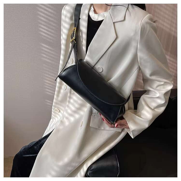 Autumn And Winter New Korean Single Fold Shoulder Fashion Street Trendy PU Women's Bag