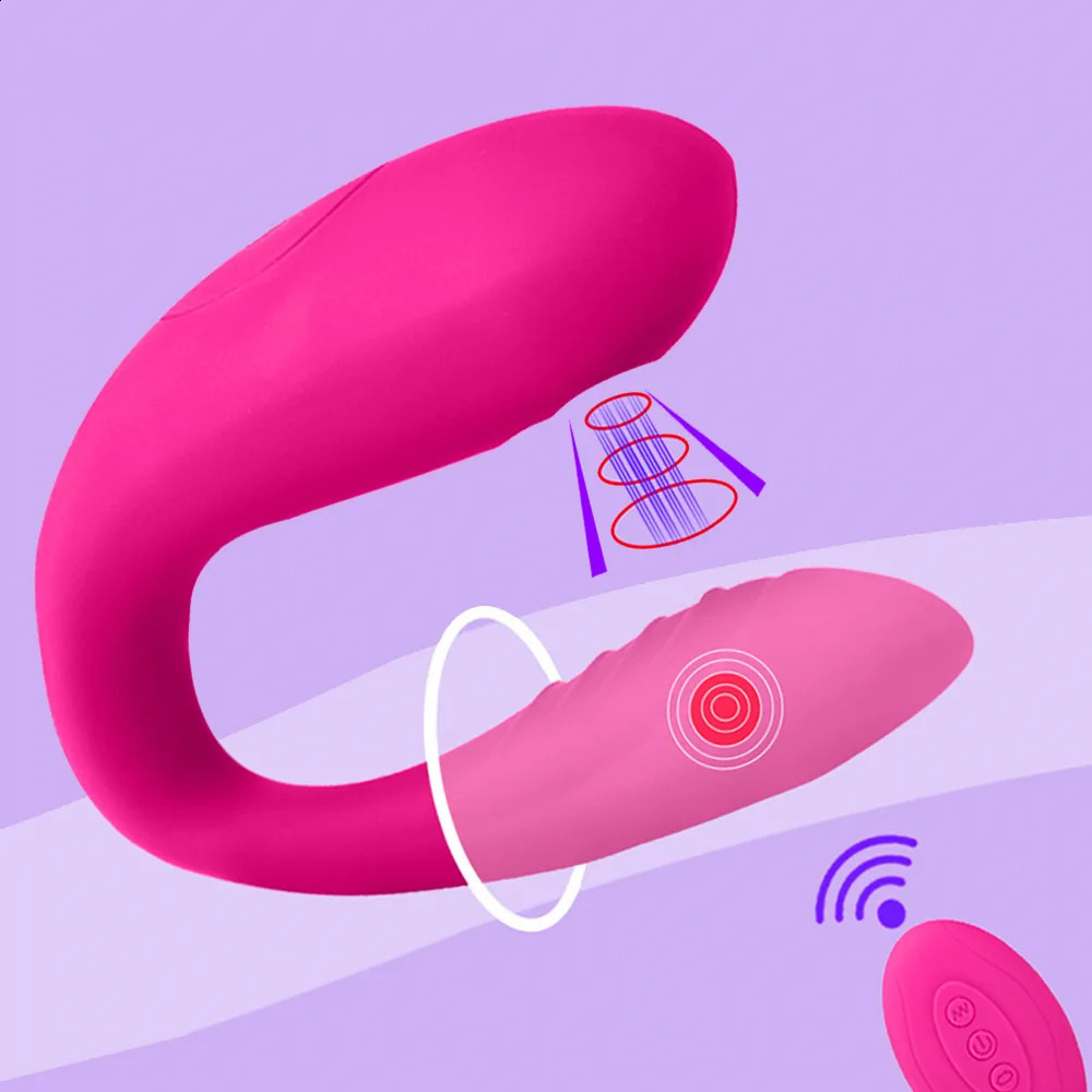 Wireless U-shaped Vibrator Sex Toy For Couples Powerful Clit Sucking Dual Heads Vibrator For Women G-spot Stimulator Adult Toys 250114