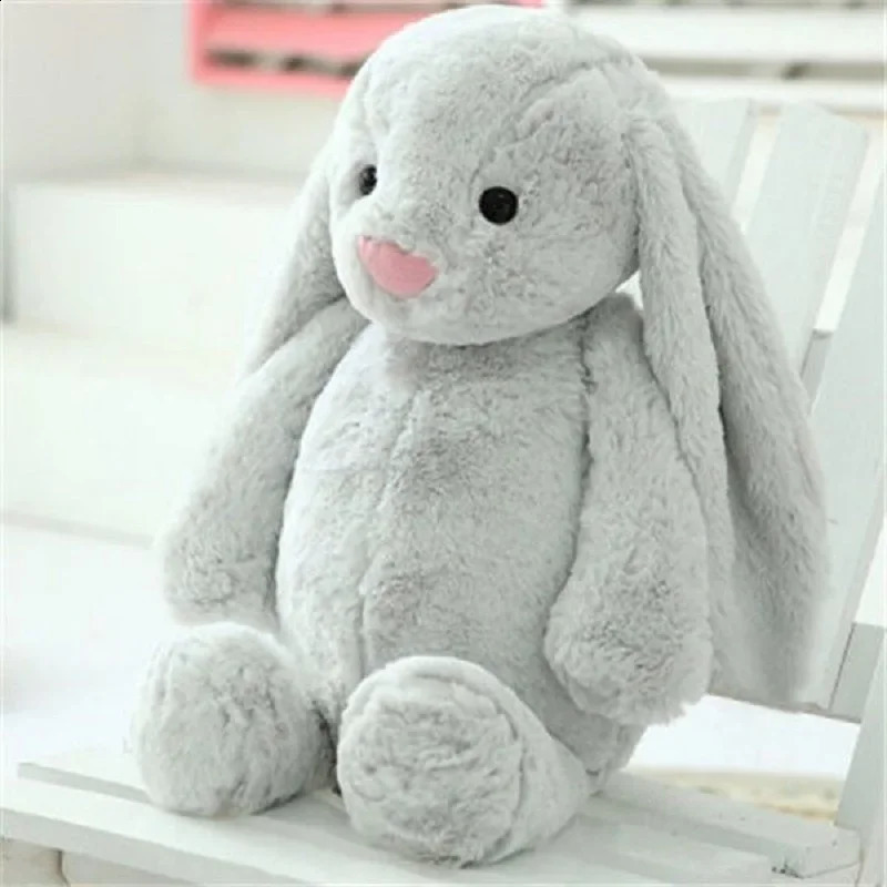 3040cm Cute Plush Toy Stuffed Rabbit Doll Babies Sleeping Companion Long Ear Childrens Gift 250115