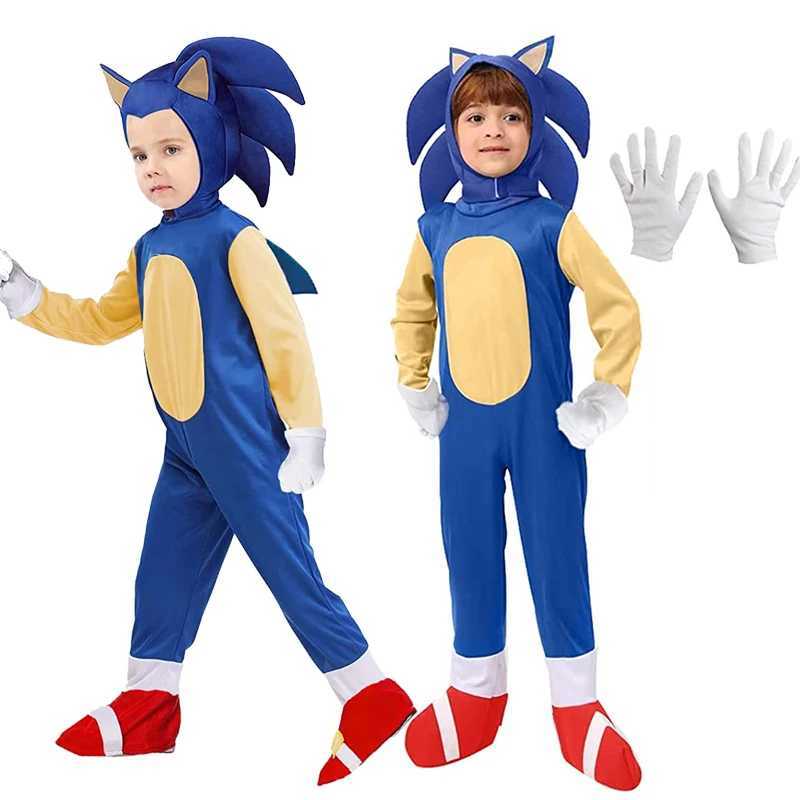 Sonic cosplay costume childrens hedgehog Zentai Halloween party performance costume tight fitting clothes W250117