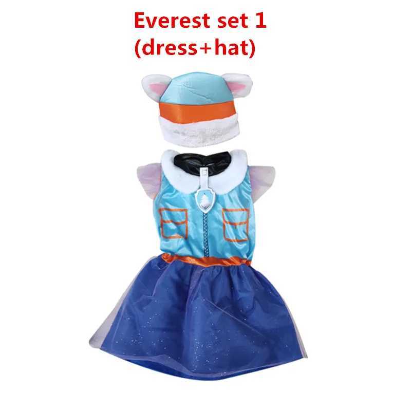 Kids Children Everest Purple Dress Cosplay Costume Carnival Birthday Party Clothing W250117