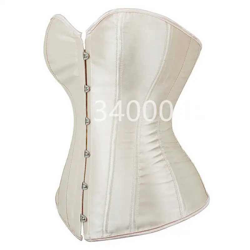 Caudatus Black Corset Top Plus Size Bustiers Overbust Satin Sexy Costume Corset Brocade Vintage Style Bridal Corset Women W250120