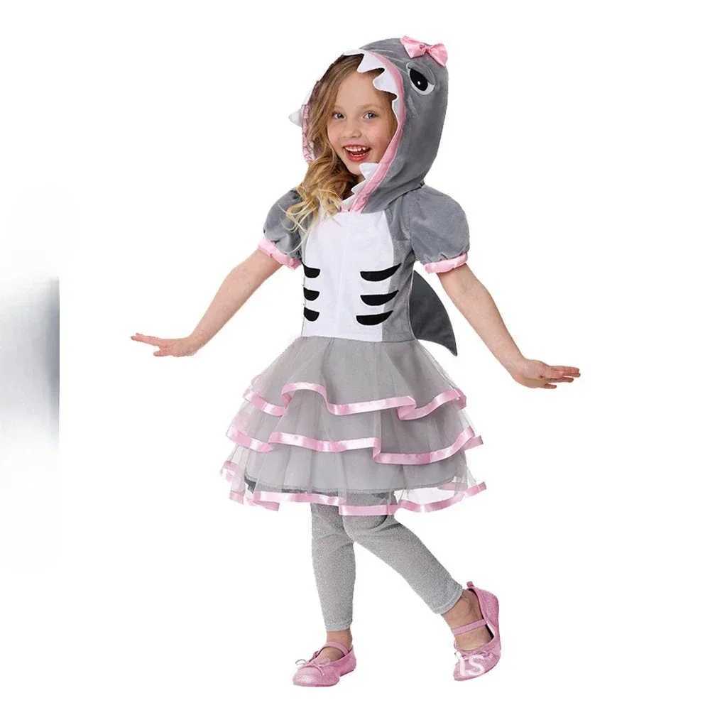 Halloween childrens performance costumes shark cartoon pajamas animal dance costumes performance costumes 2024 Halloween W250117