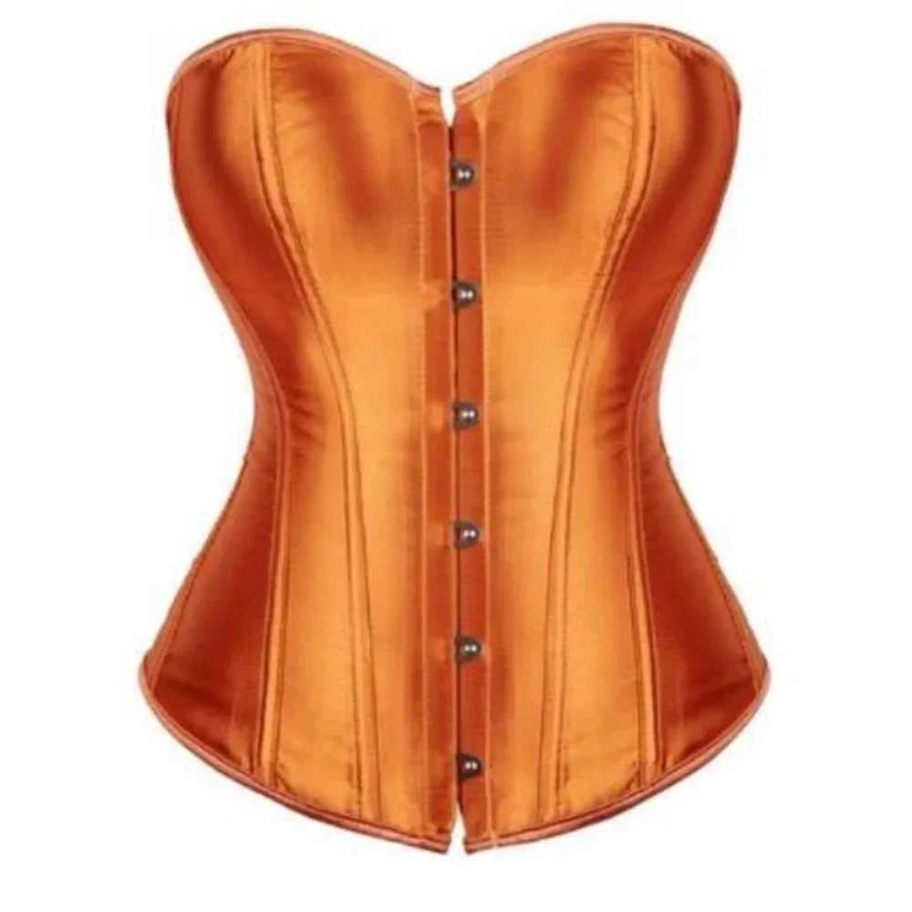 Womens simple and elegant satin sexy tight corset waist pleated shaping corset plus size underwear weight loss push up tight corset W250120