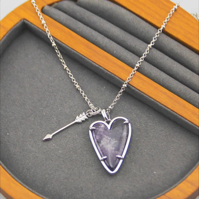 KS European and American Retro Simple and Versatile Daily Classic Unique Heart-shaped Necklace 250117