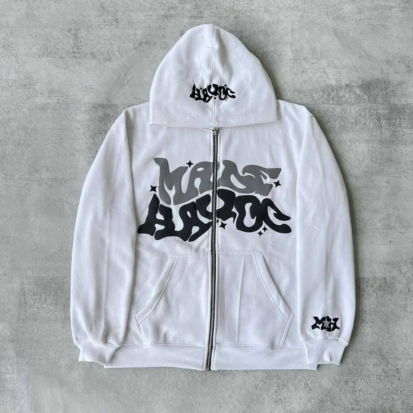 Europe America Star Print 4tune Vintage Gothic Harajuku Women Men Winter Hoodie Vintage Y2k Top Winter Thicken Clothes Fashion W250117