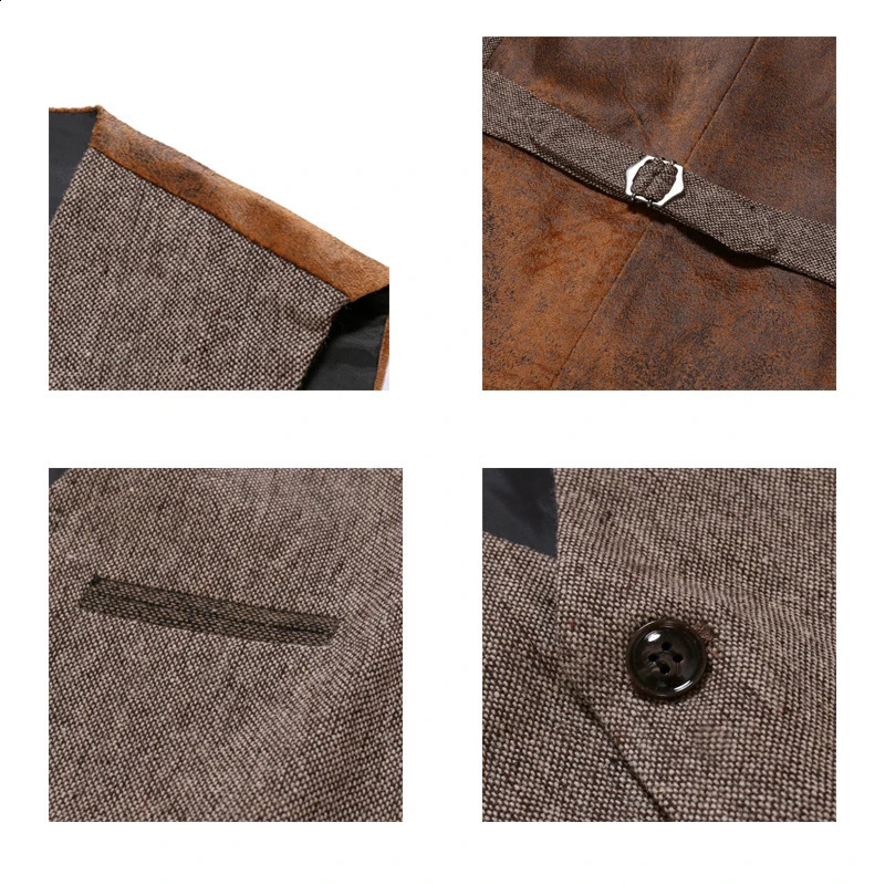 Sleeveless Men Vest Retro Waistcoat Mens Coats Man Coat Male Clothes Jackets Clothing Tactical Padded Vests Golf 250114